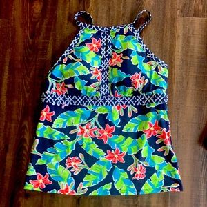 Lands End Keyhole Tankini sz 12